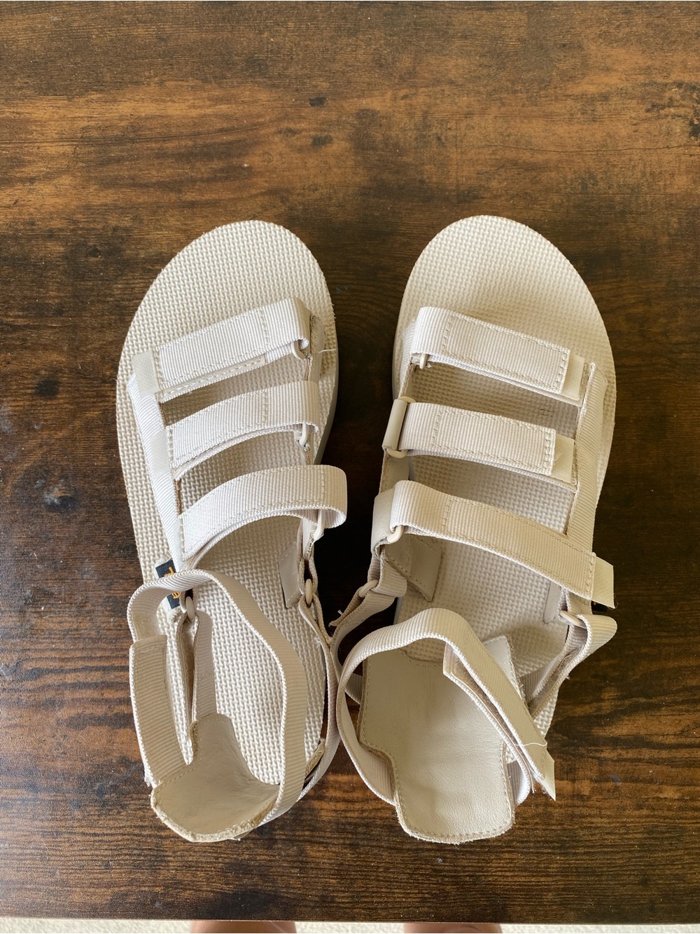 Teva Women's Mevia Platform Strap Sandals in Light Beige - Picture 3 of 7